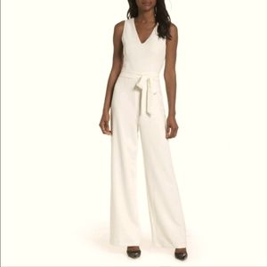 Vince Camuto Wide Leg Tie Front Jumpsuit